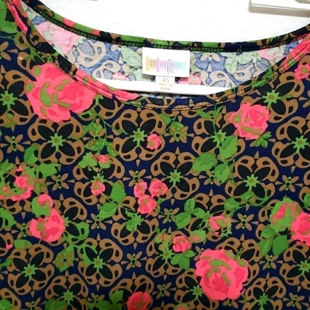 NWT LuLaRoe Irma Tunic,  Floral, Size XS